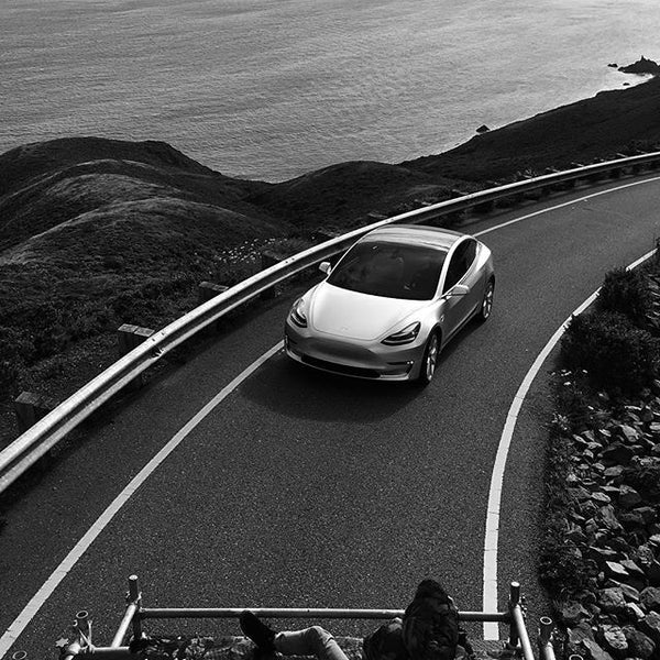 GOLDEN HOUR SUNSET DRIVE — TESLA