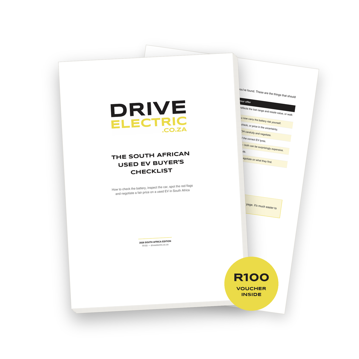 THE SOUTH AFRICAN USED EV BUYER'S CHECKLIST — 2026 EDITION